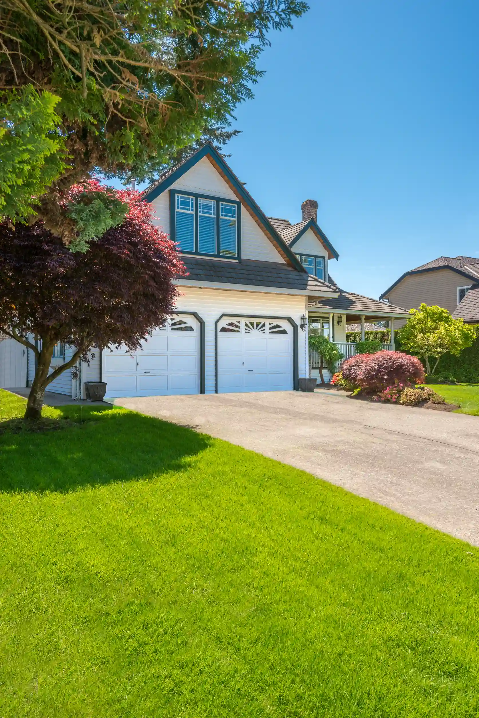 Home garden after a professional care by Asher's Lawn Care